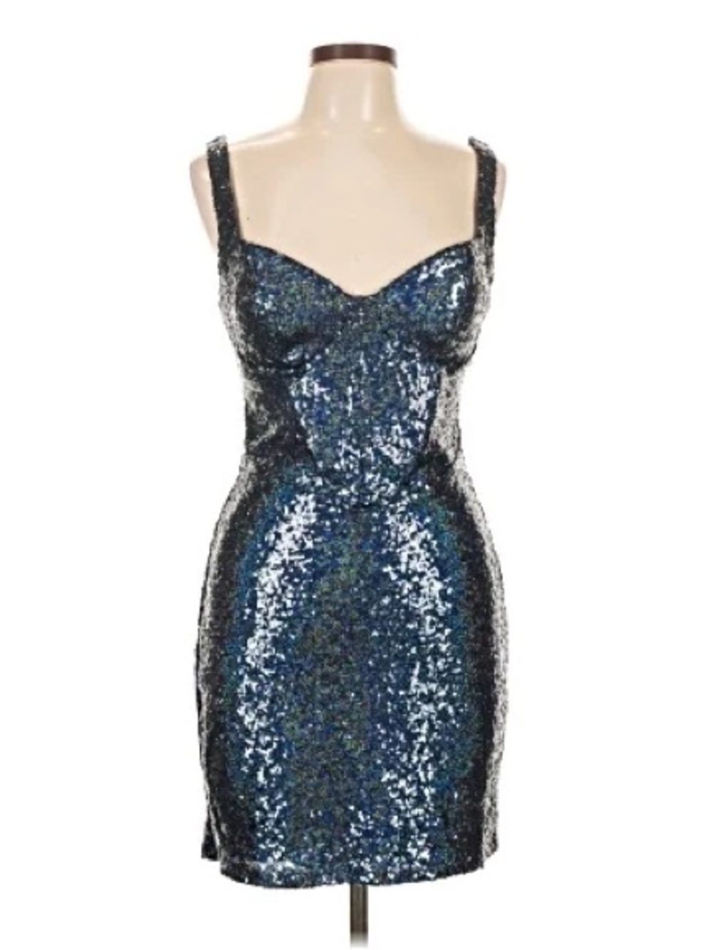 B Darlin blue sequin cocktail dress Size 3/4